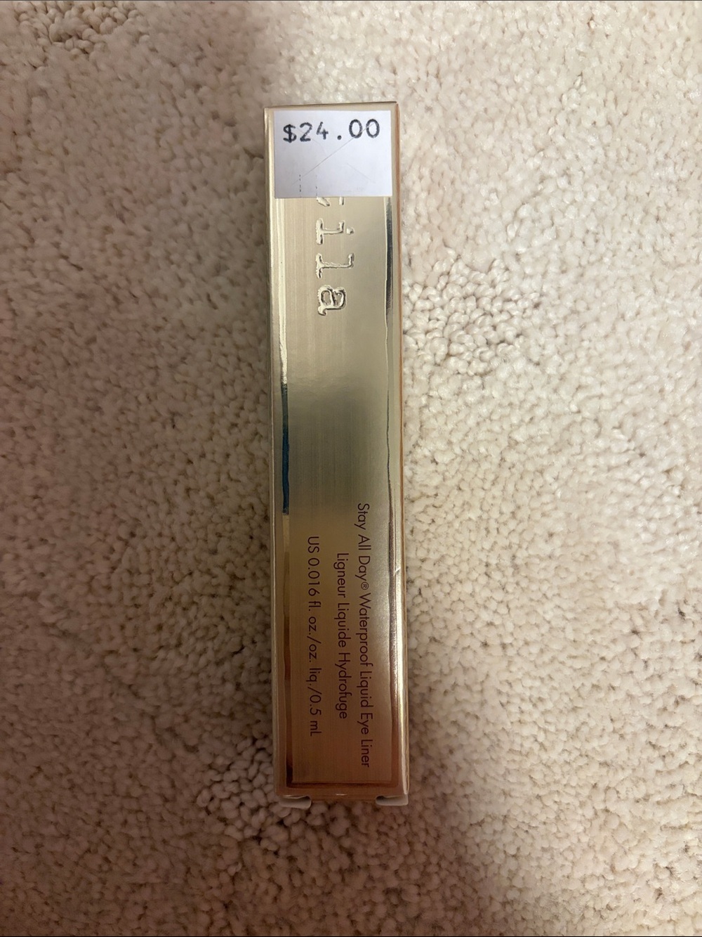 Stila Metallic Gold Liquid Eyeliner Dark Brown
